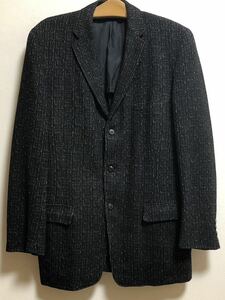 美品 50s テーラードジャケット 黒 カスリ 絣 ネップ 50年代 ヴィンテージ ロカビリー ギャバジャン Dry Bones クリームソーダ ラロッカ