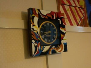 ■ レア TARO 岡本太郎 掛時計 トランプ図 稼働品 ■ デザイン アート 精算終了 置き時計 芸術