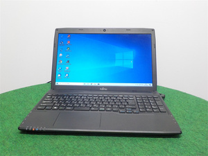 カメラ内蔵/中古/15.6型ノートPC/Win10/爆速新品SSD512GB/8GB/4世代i7/FMV　AH53/R Office搭載/HDMI/無線WIFI/テンキー