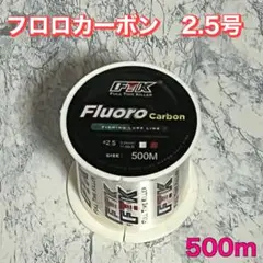 フロロカーボン 2.5号 500m フロロライン　ハリス　釣り糸C