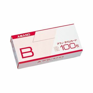 【新品】（まとめ） アマノ タイムカード （標準）Bカード 1箱入 【×3セット】