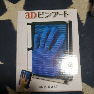 3Dピンアート　ブルー　20㎝×15㎝