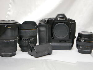 #2258 CANON EOS-1N EF 50mm F1.4 Sigma EX 12-24mm tokina AT-X pro 28-70mm F2.8 キャノン 一眼レフフィルムカメラ