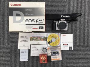【動作確認済！】Canon キャノン EOS Kiss Digital ZOOM LENS EF-S 18-55mm 3.5-5.6 USM予備バッテリーおまけ付き