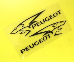 ☆新着 　PEUGEOT　マーク付き　黒系　ステッカー