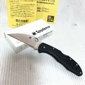 デッドストック SPYDERCO スパイダルコ デリカ4 直刃ストレート VG10 SEKI 関ナイフ フォルディング ウォーンクリフ 折畳 IW404BK09SPY_A//