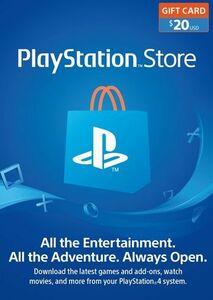 北米版 PSN $20ドル プレイステーションネットワークカード US コード 送信 即決