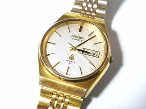 【Sk2】SEIKO/セイコー◇TYPEⅡ/タイプⅡ/8223-8090/QQFR980◇1983年製♂クオーツ/刻日本国有鉄道総裁