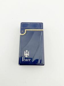 Peace ピース ゴールドカラーシガレットライター ライター 喫煙具 箱無し 着火 火花確認済み (k5918-n153)