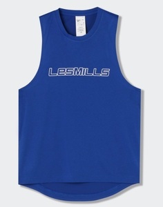 M　青　Reebok ノースリーブTシャツ Les Mills Bodycombat　HR8331 (ブルー)
