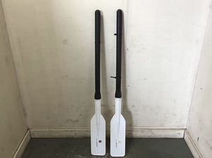 □岐阜発　△ オール2個セット / ゴムボート用 / ロゴス / V423-07 / 長さ(約)1150mm / オール幅125mm / 中古品　R5.8/8□