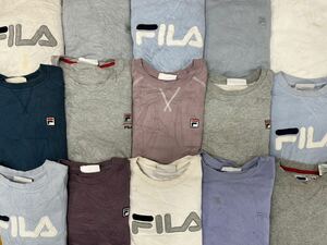 USA古着卸● フィラ スウェット 15枚 セット まとめ売り 1円スタート 大量 卸売り アメリカ古着 FILA トレーナー ロゴ 長袖 刺繍