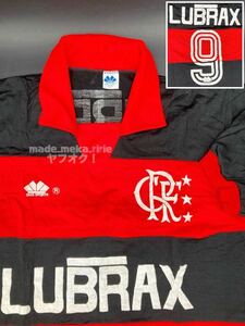 YZ560)詳細不明 サッカー DIAS SPORTS 半袖Tシャツ 現状品/ フラメンゴ C.R.FLAMENGO ゲームシャツ ユニフォーム 古着 襟付 背番号9 XL相当