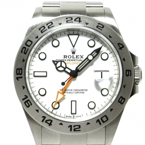 ROLEX(ロレックス) 腕時計■美品 エクスプローラー2 226570 メンズ SS/13コマ（フルコマ）/ランダムルーレット文字盤/2023.07 白