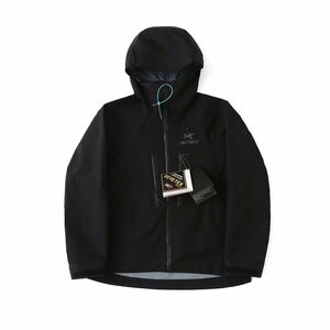 ARC‘TERYX Alpha SV ジャケット メンズ 黒 フード付き 防風 撥水加工 アウター コート 山登り アウタドア 服 Mサイズ