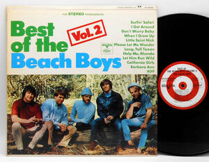 ★US ORIG LP★THE BEACH BOYS/Best Of The Beach Boys Vol.2 1967年 初回赤白TARGETラベル 初期ベスト第2集 I Get Around, Help Me,Rhonda