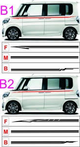 ラインステッカー バイナル グラフィック スバル用 ダイハツ用 スズキ用 ホンダ用 日産用 ドリフト 暴走族 走行会 旧車 軽自動車 エアロ B4