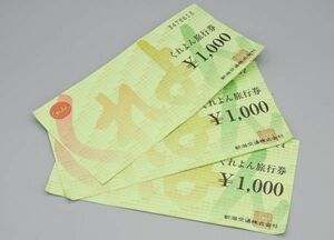 ●店頭受取可能 新潟県 くれよん旅行券 3000円 分 1000円×3枚 新潟市 旅行 新潟交通