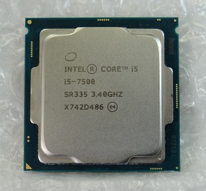 【管CP075】送料無料♪　CPU Intel Core i5-7500 SR335 3.40GHZ　LGA1151　☆中古動作確認済☆
