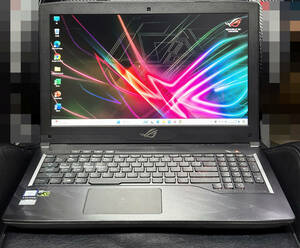 ★☆【美品】ASUS ROG STRIX GL503GE HERO Edition Core i7-8750H/24GB/NVMe256GB+1TB/GTX1050Ti/Win11/Office2019 H&B/FullHD 120Hz☆★