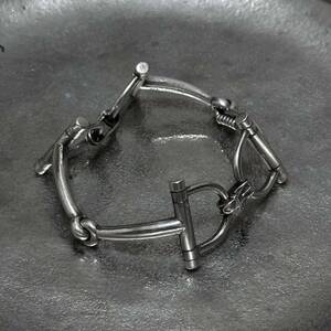 HERMES 〜60s Mors de Course Bracelet 925 ホースビット ブレスレット Vintage シェーヌダンクル アクロバット アレア