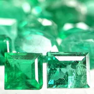 ●天然エメラルドおまとめ20ct●m ルース 裸石 宝石 ジュエリー jewelry emerald beryl ベリル 緑玉 DI0 ②