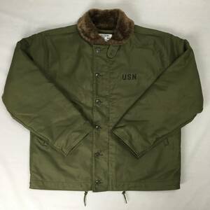 HOUSTON ヒューストン N-1デッキジャケット 5N-1 レギュラーモデル 日本製 サイズ44 OLIVE DRAB