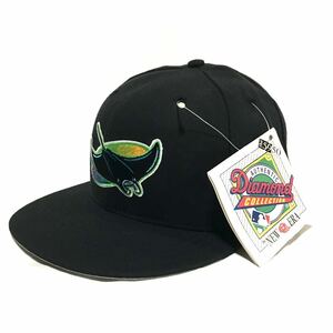 【デッドストック】90s NEWERA 59FIFTY USA製 ニューエラ MLBデビルレイズ ベースボールキャップ 7 1/4（57.7㎝） 新品 帽子 CAP 廃盤 レア
