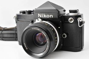 【モルト交換済】Nikon F2 Eye Level Black 35mm SLR Camera 50mm F2 非Ai ニコン アイレベル フィルムカメラ レンズセット #63