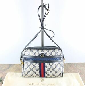 OLD GUCCI GG PATTERNED SHERRY LINE SHOULDER BAG MADE IN ITALY/オールドグッチGG柄シェリーラインショルダーバッグ