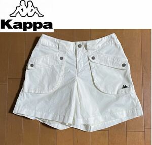 ★Kappa カッパ★大きなポケットがポイント！オフホワイトカラーハーフパンツ/M