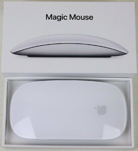 S◇中古品◇充電式ワイヤレスマウス Apple Magic Mouse ホワイト MK2E3J/A アップル マジックマウス 箱・説明書つき