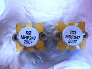 モトローラ RFパワートランジスタ MRF247 2個　新品　その１