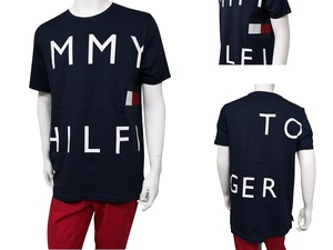 ts-09T3334-410-M TOMMY HILFIGER 半袖Ｔシャツ クルーネック ビッグロゴ USサイズ ネイビー M