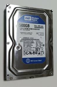 3.5インチ HDD Western Digital 0.5TB 500GB WD5000AAKX 消去済 CDI正常判定 中古動作確認済 送料無料 即決