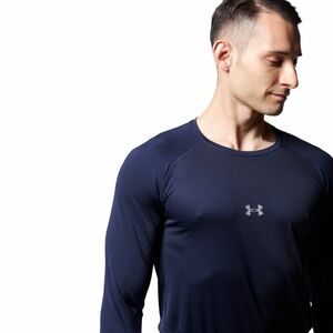 ●送料390円可能商品 アンダーアーマー UNDER ARMOUR 新品 メンズ ロングスリーブ アンダーシャツ 紺[13644694101N-XL]三 参★QWER