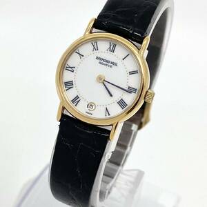 RAYMOND WEIL 腕時計 18K 18金 デイト ラウンド ローマン 2針 クォーツ quartz ゴールド 金 レイモンドウエイル Y764