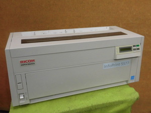 [A18668] RICOH 5577-H05 InfoPrint solutions ドットプリンター パラレル／ＵＳＢ／有線ＬＡＮ接続　◎印字動作確認済み