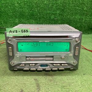 AV3-563 激安 カーステレオ KENWOOD DPX-4200 30301604 CD カセット FM/AM 本体のみ 簡易動作確認済み 中古現状品