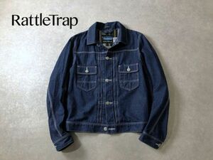 美品●RATTLETRAP x Shanhouse●別注コラボ ネップデニム トラッカー ジャケット Gジャン●ラトルトラップ