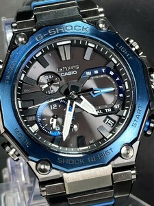 超美品 CASIO G-SHOCK カシオ ジーショック MT-G 軽量化モデル MTG-B2000B-1A2JF 電波ソーラー 腕時計 デュアルコアガード Bluetooth