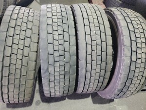 265/70R19.5 140/138J ミックス オールシーズン バリ山！良品 4本 2022年製2本 2021年製2本 DUNLOP SP680 ダンロップ