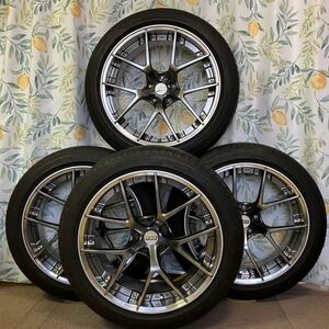 PCD120 超美品レクサスLS500 BBS RI-S 019 RI-S 020 245/45RF20 99Y 275/40RF20102Y タイヤ　ホイールセット　PCD120