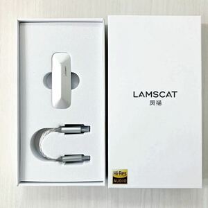 LAMSCAT USB C ヘッドホンアンプ 3.5mm 出力 DAC内蔵 ゲイン スマホ Windows/Mac OS/iPad/Androidシステム用 (3.5mm/2100)