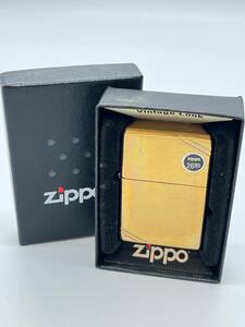 S611【未使用】Zippo ジッポー 2017 A オイルライター 1937 レプリカ ダイアゴナルライン ブラス ゴールド 喫煙具■