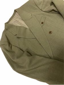 《訳あり品》夏物未使用 ダブル4ッ釦2ッ掛ジャケット サイズ L 日本製　デザインジャケット　OUTフタ付き釦止ポケット 袖釦3個セッパ付き