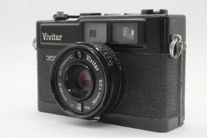 【返品保証】 Vivitar 35EE ブラック AUTOMATIC Vivitar 38mm F2.8 コンパクトカメラ s8330