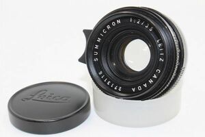 ■極上美品■ライカ ズミクロン 35mm F2 SUMMICRON Leica LEITZ CANADA ライツ Mマウント ブラック #Z066