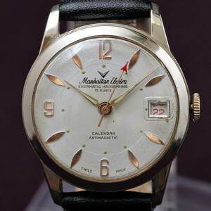 ☆MANHATTAN ELECTRA 1950年代 手巻き 時計 腕時計 ヴィンテージ