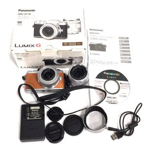 1円 Panasonic LUMIX DMC-GF7 G VARIO 1:3.5-5.6/12-32 1:4.0-5.6/35-100 ミラーレス一眼カメラ L151703